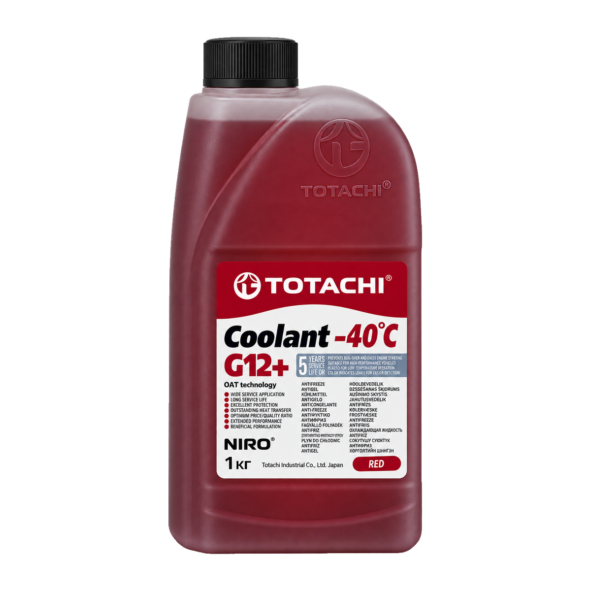 TOTACHI NIRO Coolant Red G12+ −40 °C 1 кг