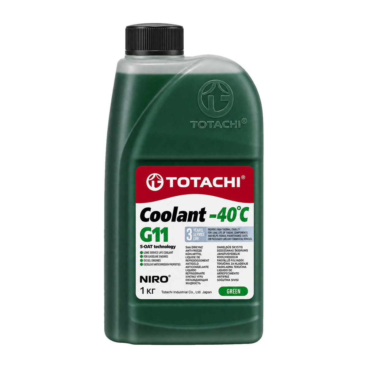 TOTACHI NIRO Coolant Green G11 −40 °C 1 кг